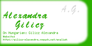 alexandra gilicz business card